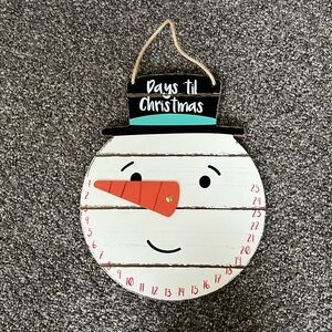 Snowman Christmas countdown